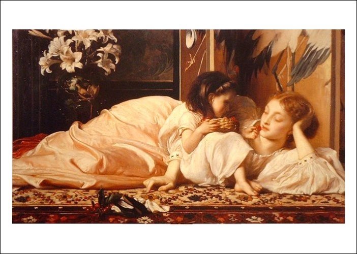 Lord_Frederick_Leighton_Mother_and_Child_cherries